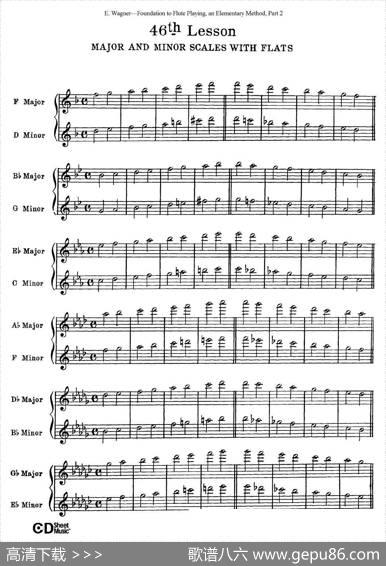 长笛演奏基础教程练习（41—46）|E·Wagner（E·韦格）