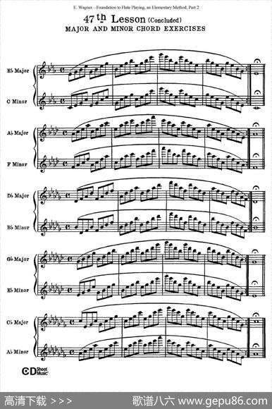 长笛演奏基础教程练习（47—52）|E·Wagner（E·韦格）