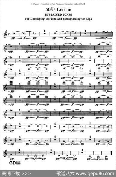 长笛演奏基础教程练习（47—52）|E·Wagner（E·韦格）
