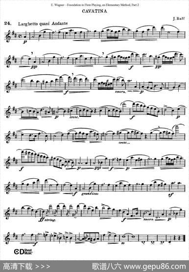 长笛演奏基础教程练习（CollectionofSongsandsolos）|E·Wagner（E·韦格）