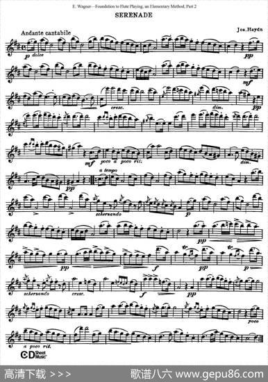 长笛演奏基础教程练习（CollectionofSongsandsolos）|E·Wagner（E·韦格）