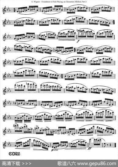 长笛演奏基础教程练习（Etude5）|E·Wagner（E·韦格）