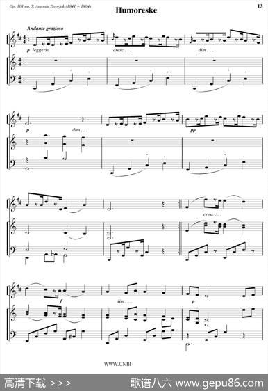 Humoreske（小号+钢琴伴奏）