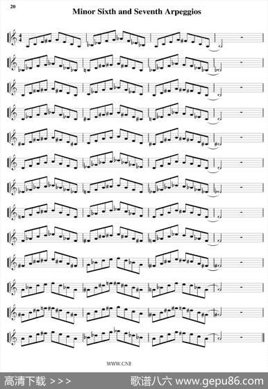 MinorSixthandSeventhArpeggios（小号）