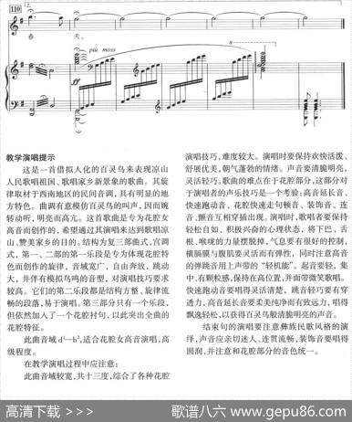 凉山百灵鸟（正谱） - 沐涛|赵玉龙