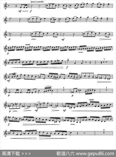ConcertEtude（音乐会练习曲、Bb调）（小号）|AlexanderGoedicke（亚历山大贵迪克）