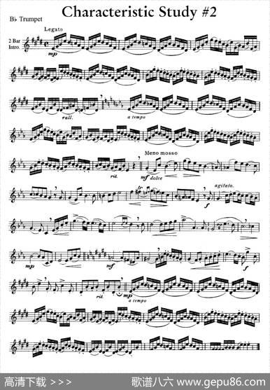 CharacteristicStudy#2（小号）|J.B.Arban