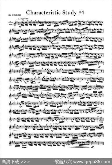 CharacteristicStudy#4（小号）|J.B.Arban