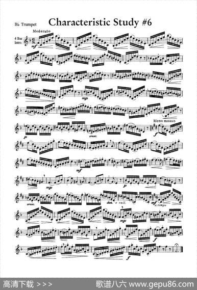 CharacteristicStudy#6（小号）|J.B.Arban