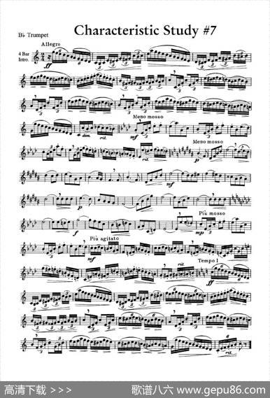 CharacteristicStudy#7（小号）|J.B.Arban