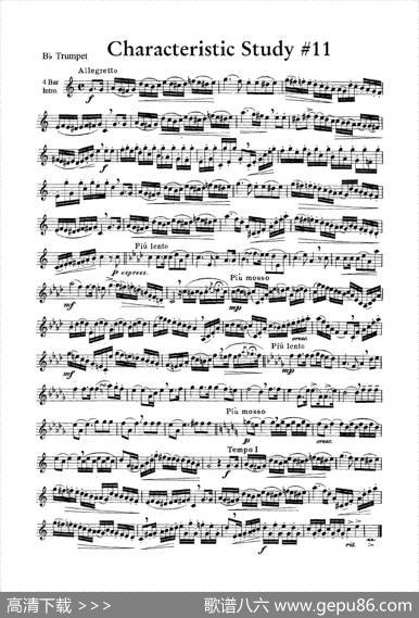 CharacteristicStudy#11（小号）|J.B.Arban