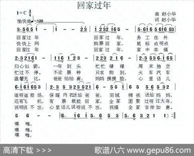 回家过年（赵小华词曲） - 赵小华|赵小华