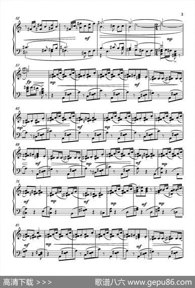 第4钢琴奏鸣曲PianoSonataN0.4（第3乐章）|葛清