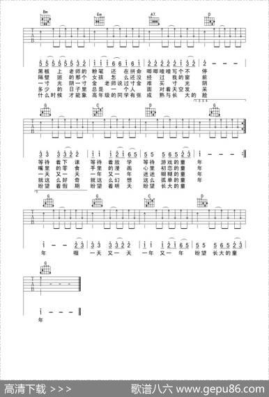 童年（罗大佑词曲、觉心Guitar制谱版） - 罗大佑|罗大佑