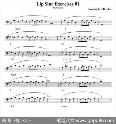LipSlurExercises-Euphonium（大号练习教材选曲）