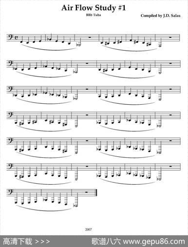 AirFlowStudy-BbTuba（大号练习教材选曲）