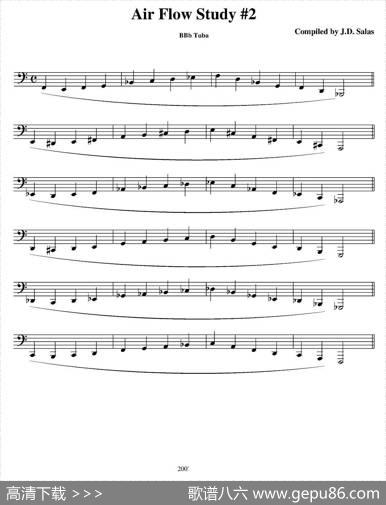 AirFlowStudy-BbTuba（大号练习教材选曲）