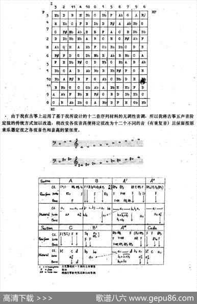 定（单簧管+古筝+低音提琴）|周龙