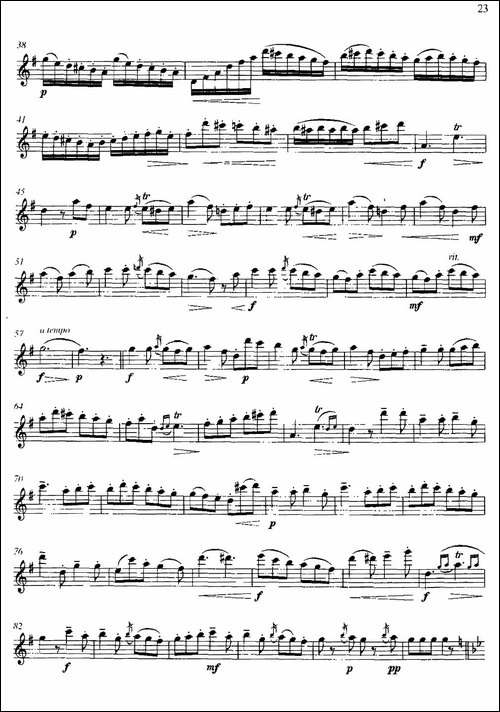 第二单元-中高级练习：连奏与清晰吹奏练习-乐曲-长笛五线谱|长笛谱