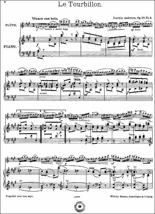 Le-Tourbillon-Op.57-No.3-长笛+钢琴伴奏-长笛五线谱|长笛谱
