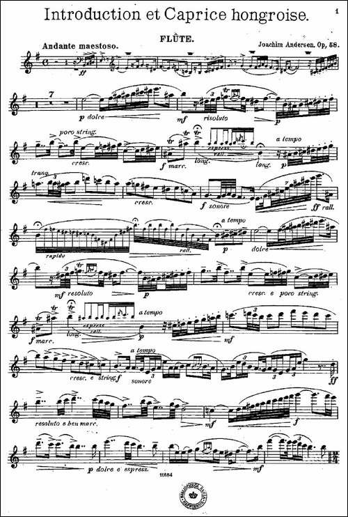 Introduction-et-Caprice-Op.58-长笛五线谱|长笛谱