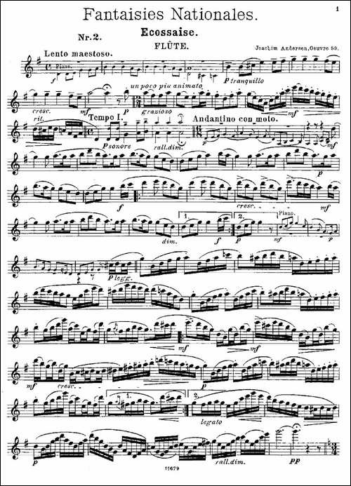 Fantaisies-nationales.-Ecossais.--Op.59-No-长笛五线谱|长笛谱
