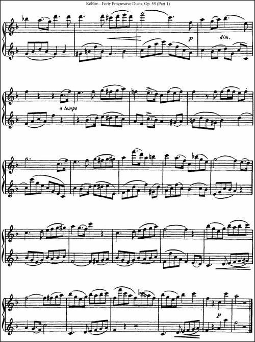 柯勒40首长笛提高练习曲OP.55-NO.21-长笛五线谱|长笛谱