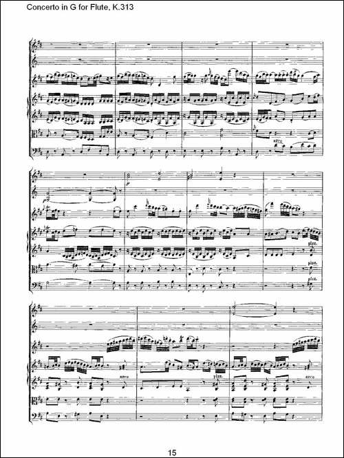 Concerto-in-G-for-Flute,-K.313-G调长笛协奏-长笛五线谱|长笛谱