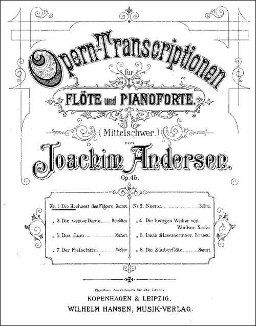 Opern-Transcriptionen.Op.45-1-长笛+钢琴伴-长笛五线谱|长笛谱