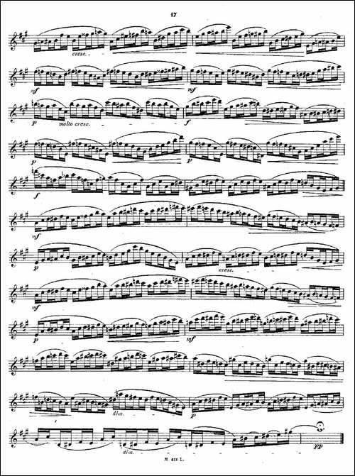 24首长笛练习曲-Op.15-之6—10-长笛五线谱|长笛谱