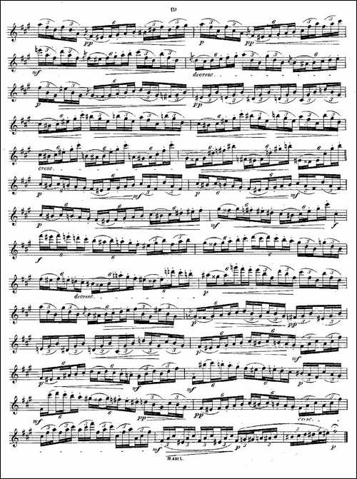 24首长笛练习曲-Op.15-之6—10-长笛五线谱|长笛谱