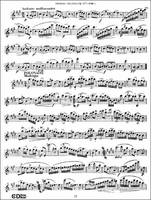 Six-Duets,-Op.137-之六-二重奏-六首作品-137-长笛五线谱|长笛谱