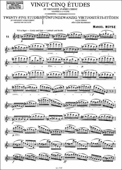 Moyse-25-Studies-after-Czerny-flute-[11]-2-长笛五线谱|长笛谱