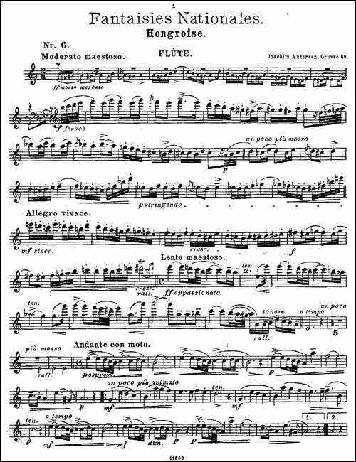 Fantaisies-nationales.-Op.-59,-6.-长笛五线谱|长笛谱