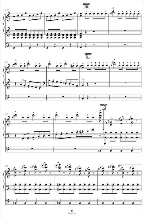 终曲-选自《动物狂欢节-电子琴谱