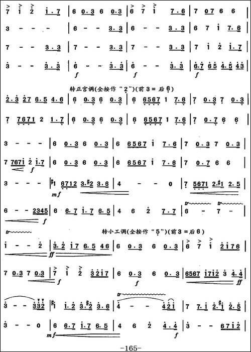 笛箫九级考级曲目：练习曲-1——6-笛箫简谱|笛箫谱