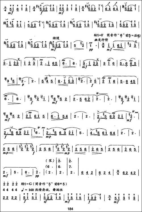 笛箫九级考级曲目：欢乐的节日-笛箫简谱|笛箫谱