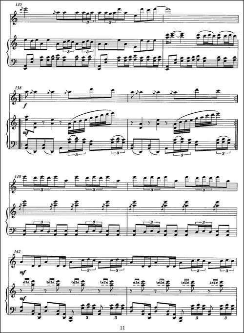 飞歌-笛子协奏曲+钢琴伴奏P11—2-笛箫间谱|笛箫谱