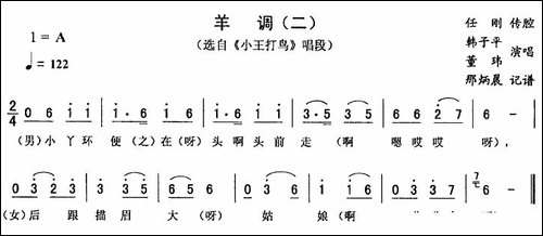 羊调-二-[《小王打鸟》唱段]-二人转谱