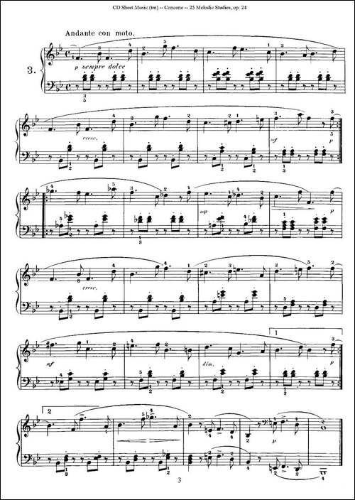 Concone - 25 Melodic Studies easy and progressive-1—5-钢琴谱