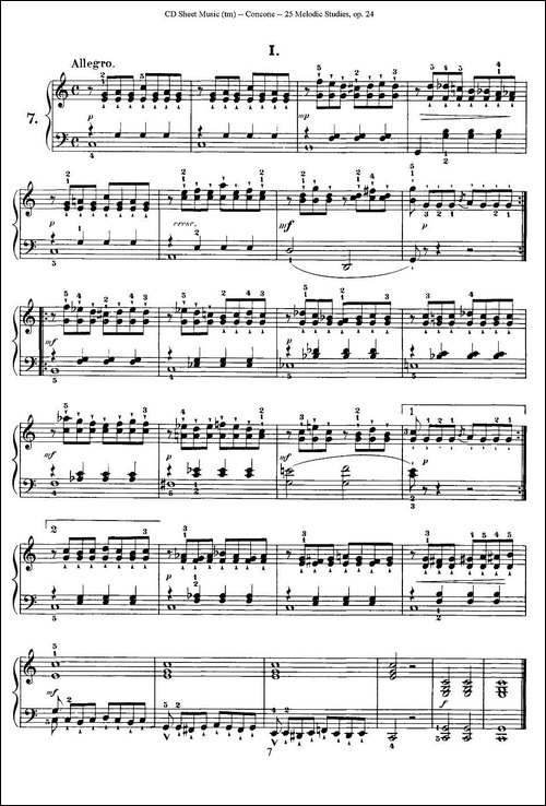 Concone - 25 Melodic Studies easy and progressive-6—10-钢琴谱