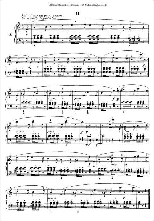 Concone - 25 Melodic Studies easy and progressive-6—10-钢琴谱