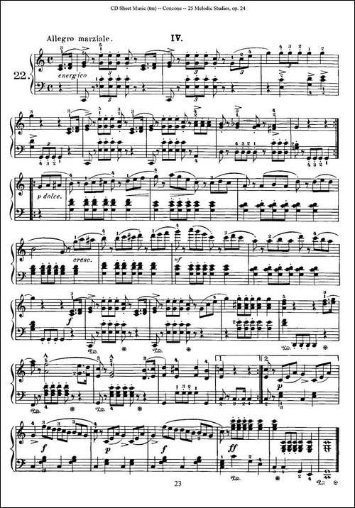 Concone - 25 Melodic Studies easy and progressive-21—25-钢琴谱