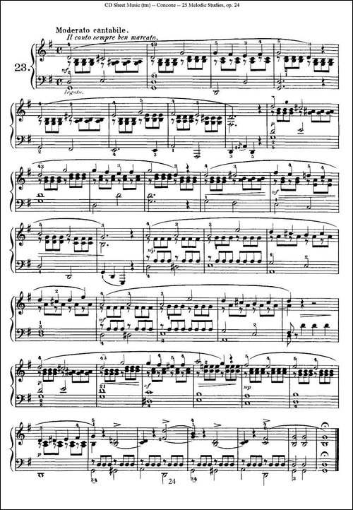 Concone - 25 Melodic Studies easy and progressive-21—25-钢琴谱