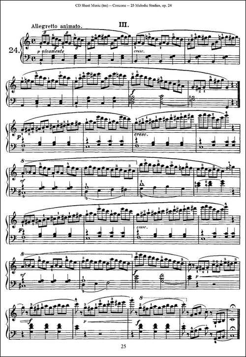 Concone - 25 Melodic Studies easy and progressive-21—25-钢琴谱