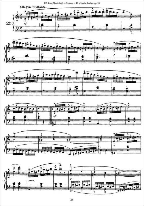 Concone - 25 Melodic Studies easy and progressive-21—25-钢琴谱