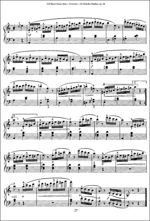 Concone - 25 Melodic Studies easy and progressive-21—25-钢琴谱