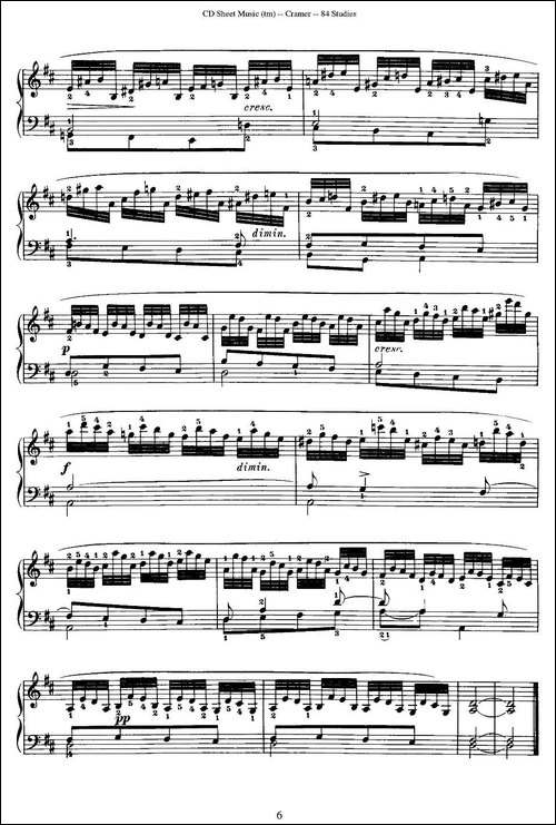Cramer - 84 exercices-1—5-克拉莫84首钢琴练习曲-钢琴谱
