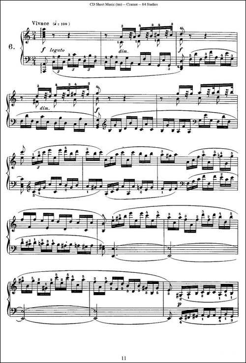 Cramer - 84 exercices-6—10-克拉莫84首钢琴练习曲-钢琴谱