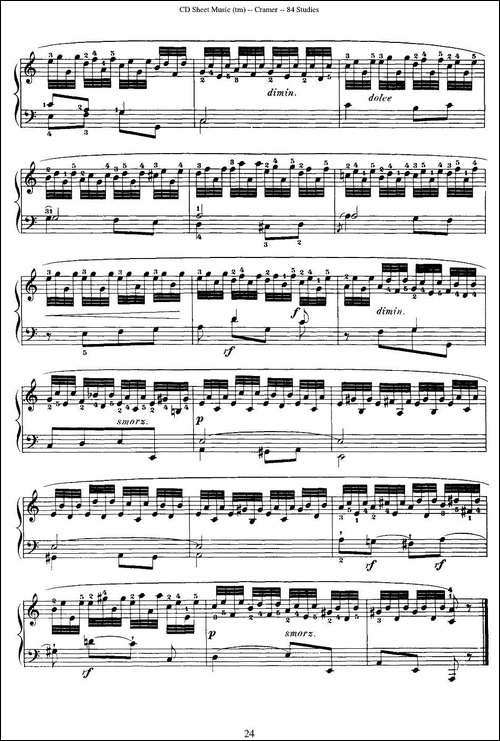 Cramer - 84 exercices-11—15-克拉莫84首钢琴练习曲-钢琴谱